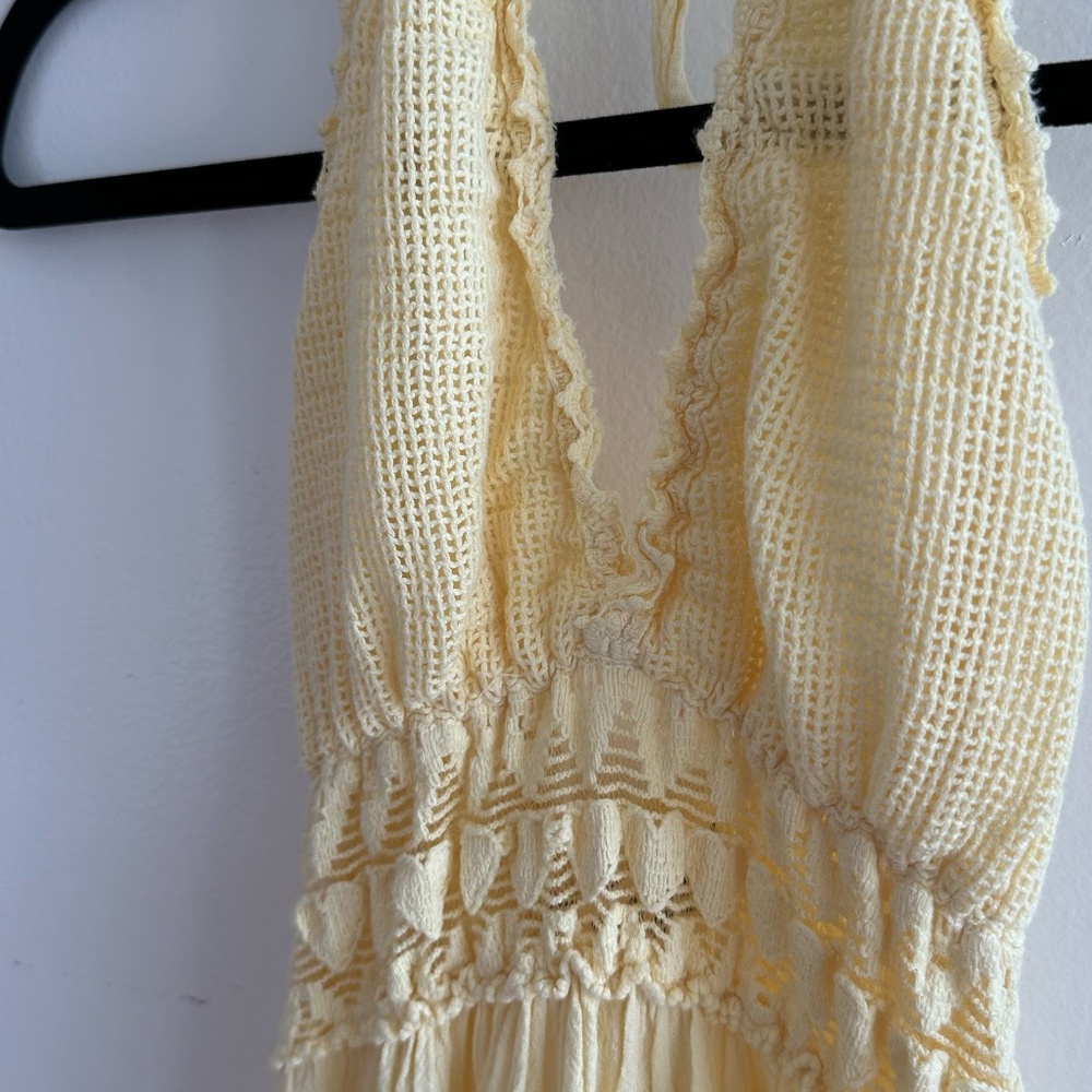 MAXI summer yellow dress size medium - Picture 2 of 5